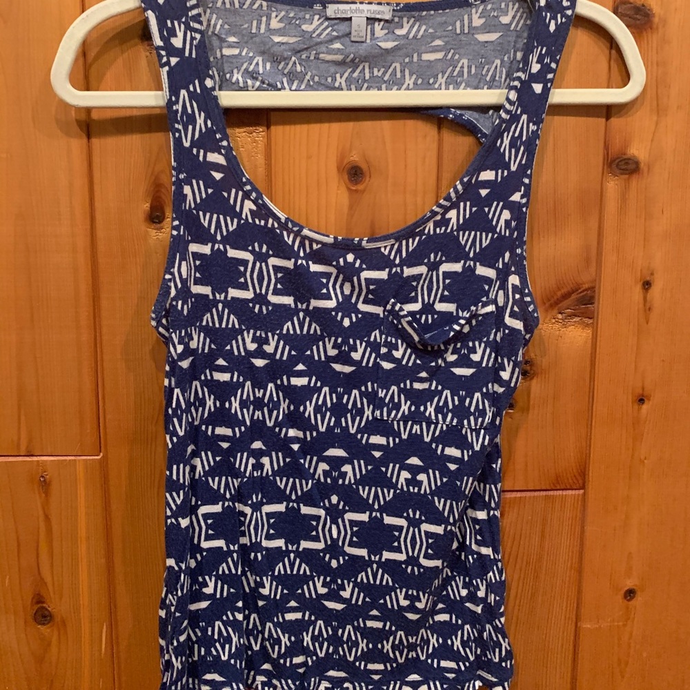 Charlotte Russe open back tank top